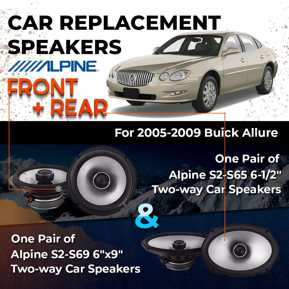 Car Speaker Replacement fits 2005-2009 for Buick Allure