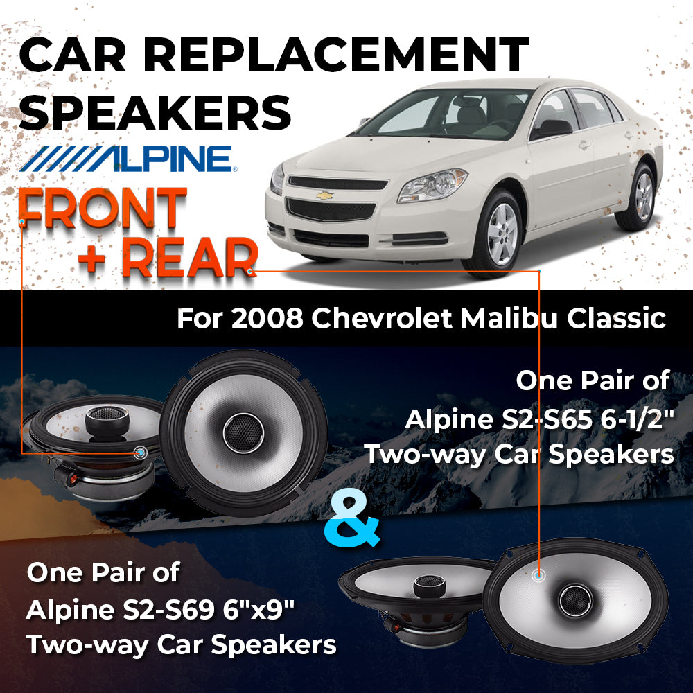 Car Speaker Replacement fits 2008 for Chevrolet Malibu Classic