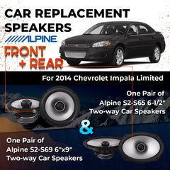 Car Speaker Replacement fits 2014 for Chevrolet Impala Limited