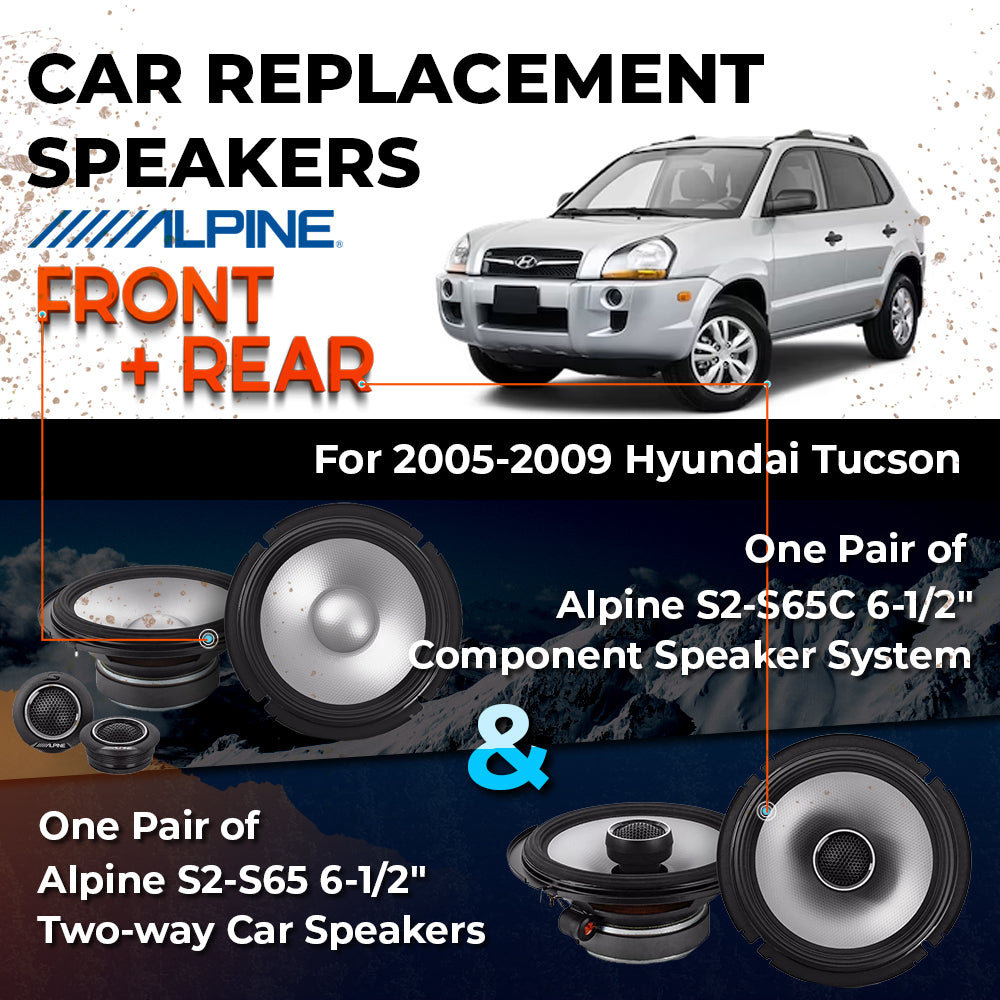 Car Speaker Replacement fits 2005-2009 for Hyundai Tucson