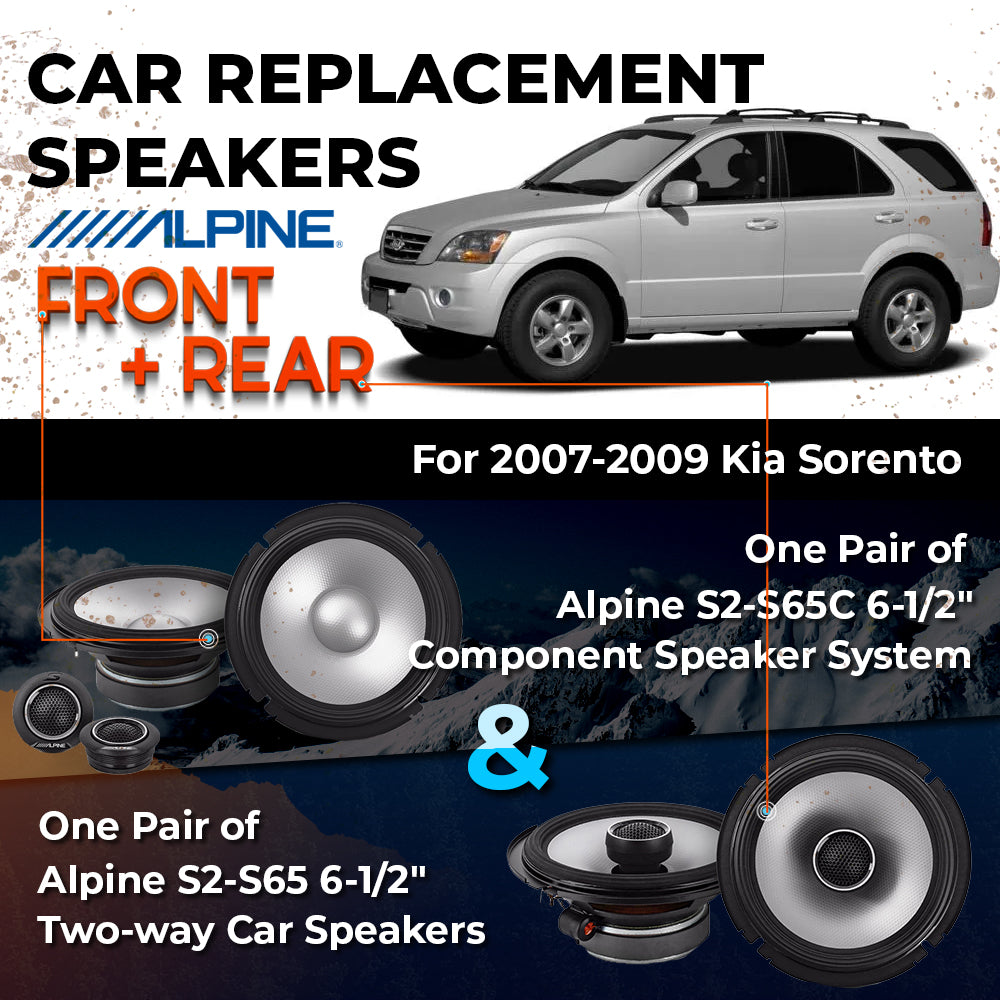 Car Speaker Replacement fits 2007-2009 for Kia Sorento