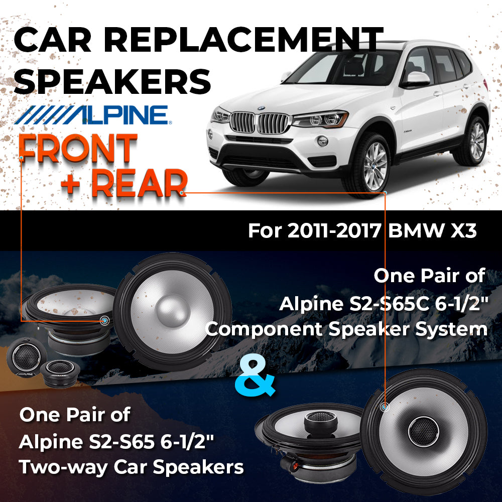 Car Speaker Replacement fits 2011-2017 for BMW X3