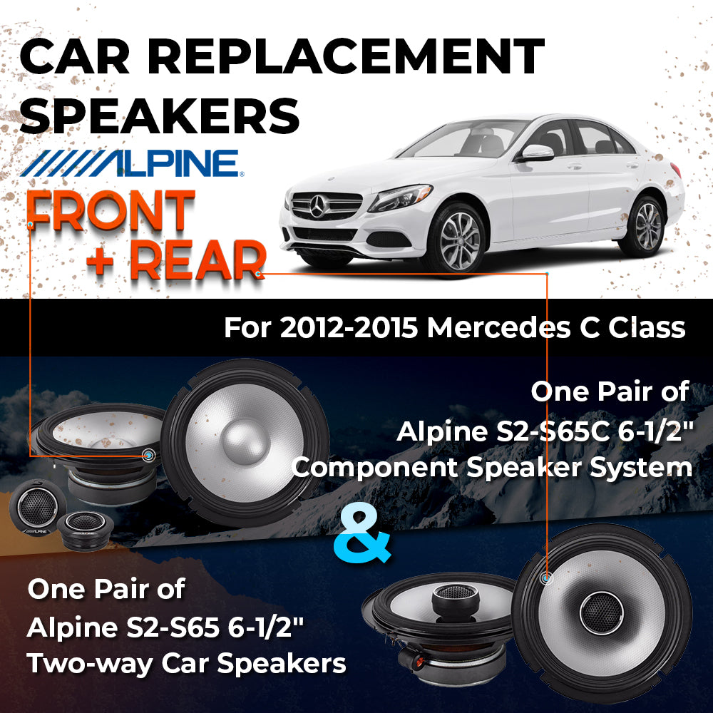 Car Speaker Replacement fits 2012-2015 for Mercedes C-Class