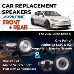 Car Speaker Replacement fits 2015-2022 for Tesla X