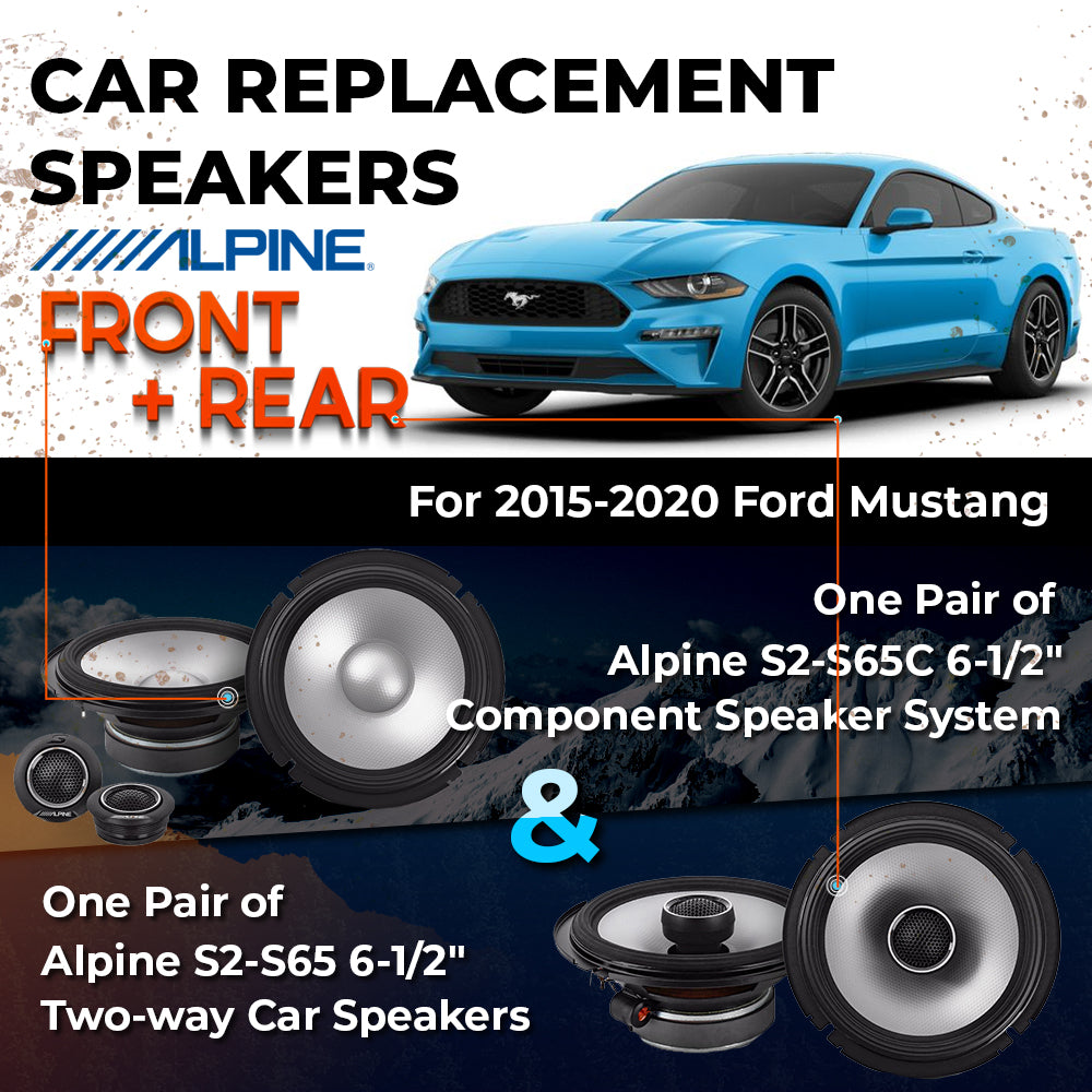 Car Speaker Replacement fits 2015-2020 for Ford Mustang