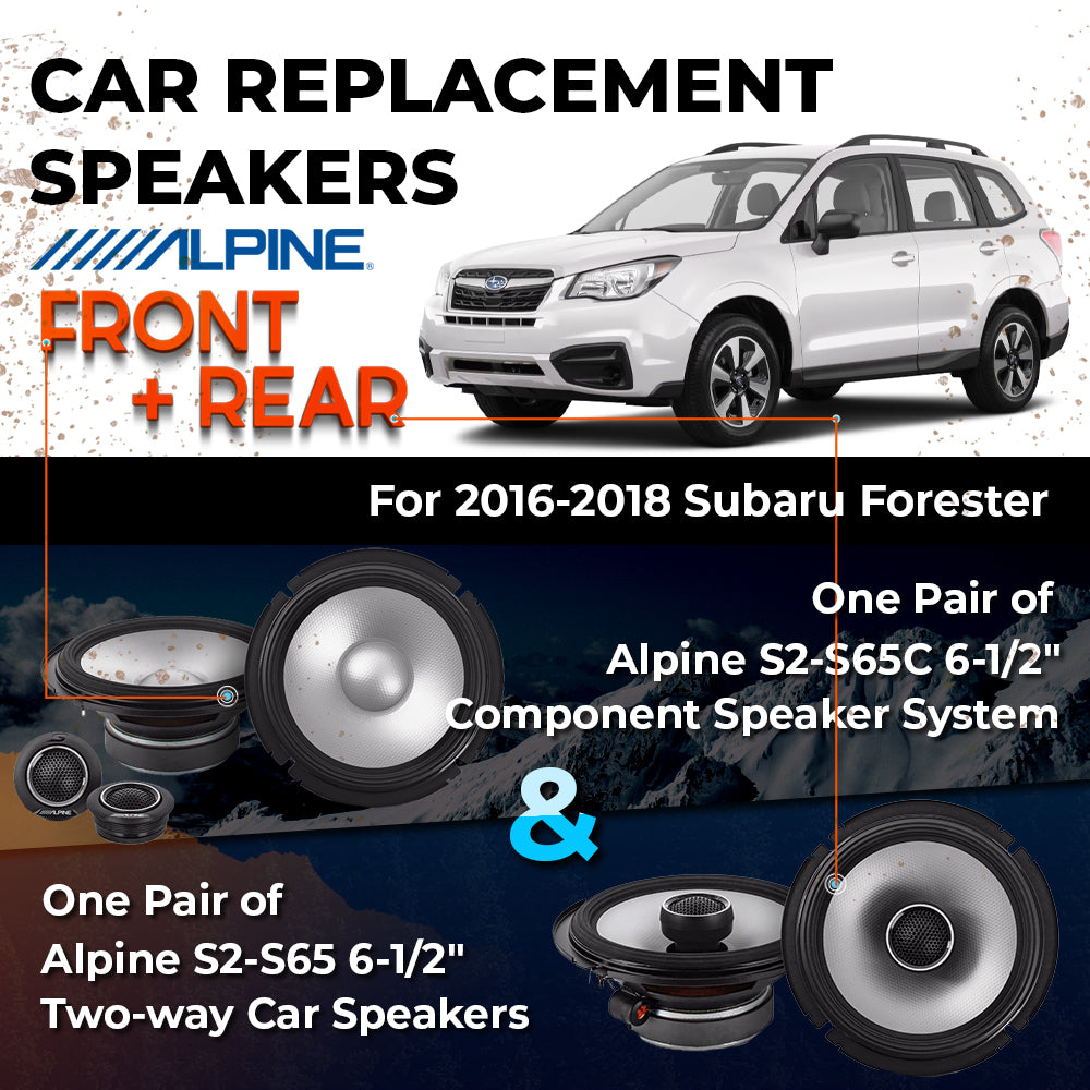 Car Speaker Replacement fits 2016-2018 for Subaru Forester