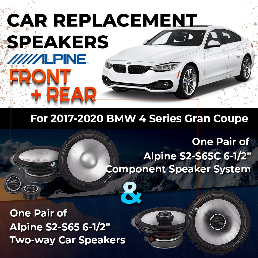 Car Speaker Replacement fits 2017-2020 for BMW 4 Series Gran Coupe