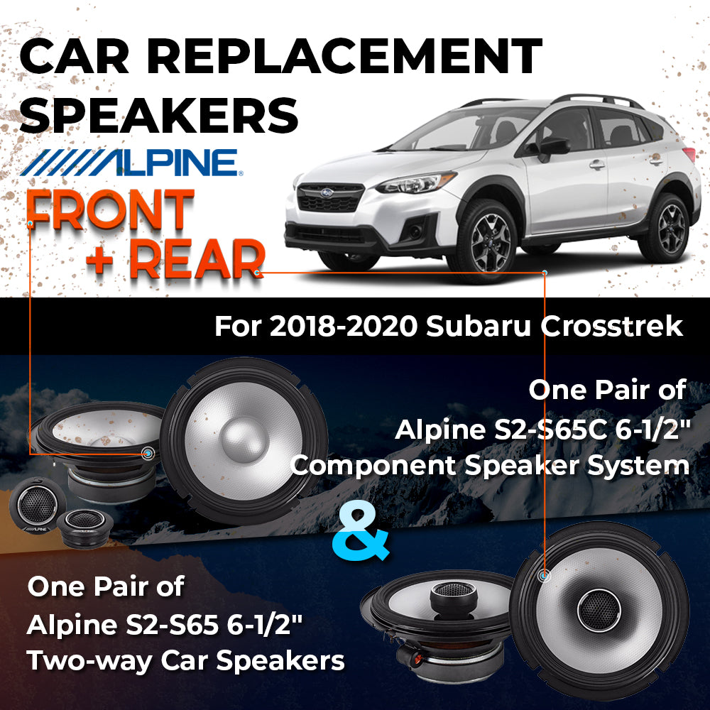 Car Speaker Replacement fits 2018-2020 for Subaru Crosstrek