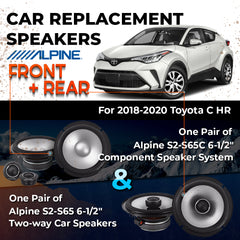 Car Speaker Replacement fits 2018-2020 for Toyota C-HR