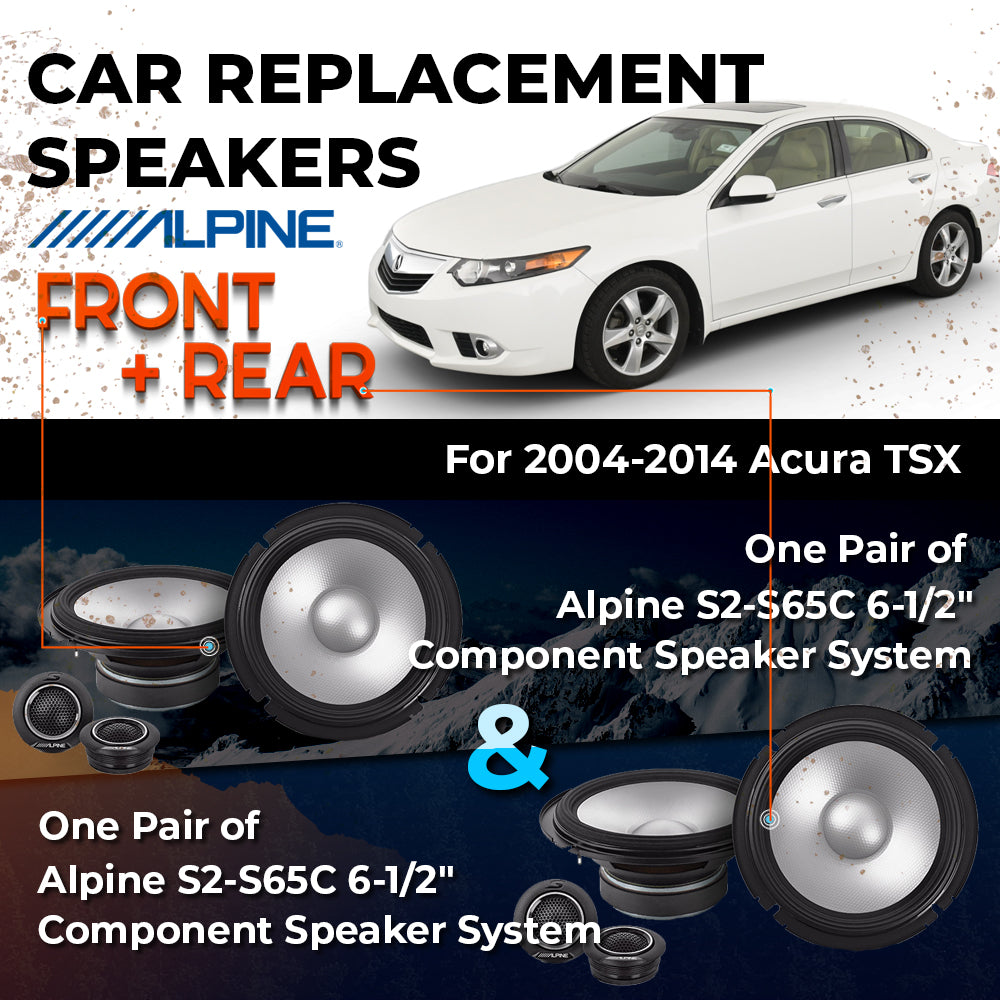 Car Speaker Replacement fits 2004-2014 for Acura TSX