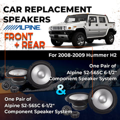 Car Speaker Replacement fits 2008-2009 for Hummer H2