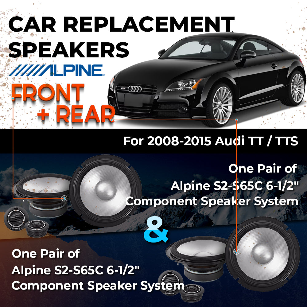 Car Speaker Replacement fits 2008-2015 for Audi TT / TTS