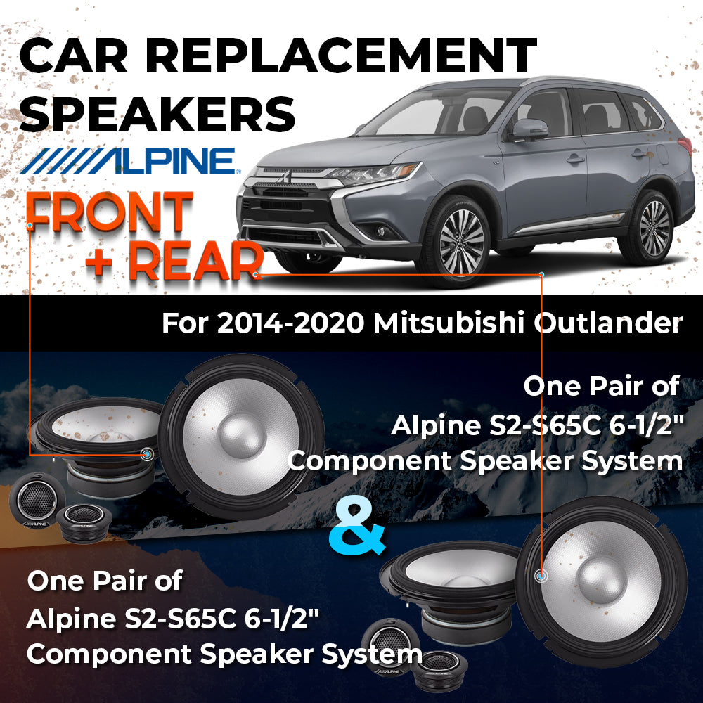 Car Speaker Replacement fits 2014-2020 for Mitsubishi Outlander
