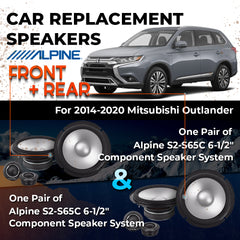 Car Speaker Replacement fits 2014-2020 for Mitsubishi Outlander