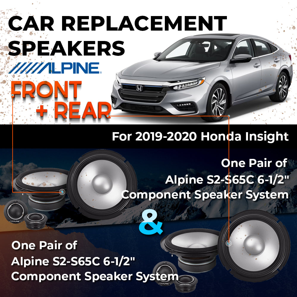 Car Speaker Replacement fits 2019-2020 for Honda Insight