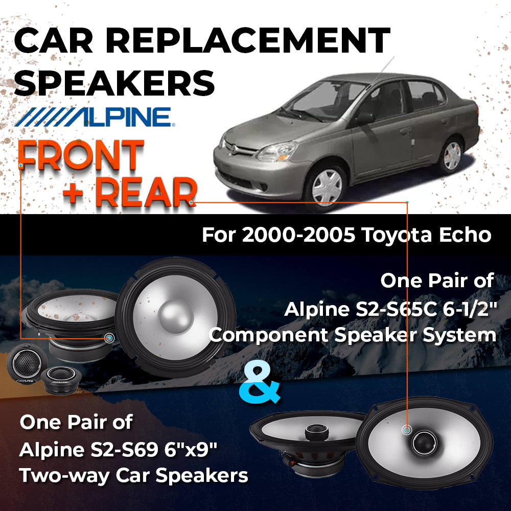 Car Speaker Replacement fits 2000-2005 for Toyota Echo