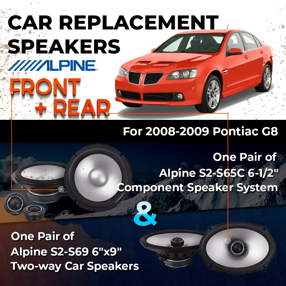 Car Speaker Replacement fits 2008-2009 for Pontiac G8
