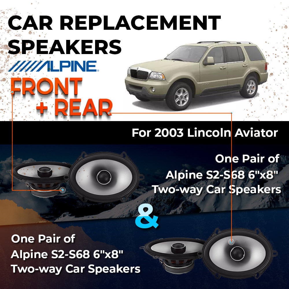 Car Speaker Replacement fits 2002-2003 for Mercury Mountaineer