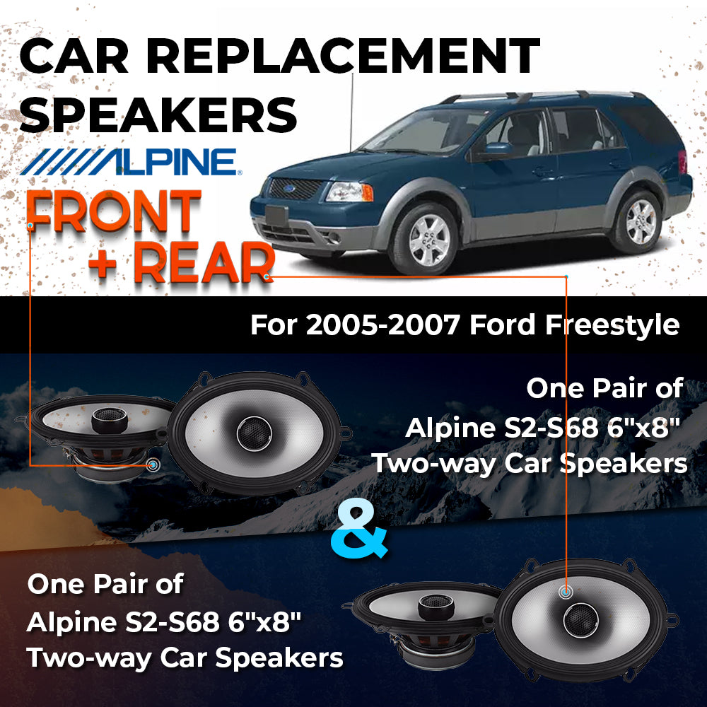 Car Speaker Replacement fits 2005-2007 for Ford Freestyle