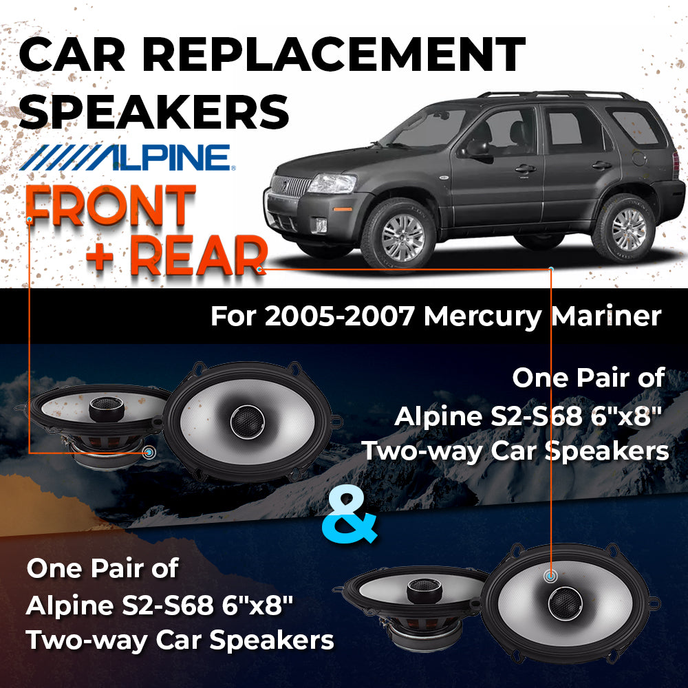 Car Speaker Replacement fits 2005-2007 for Mercury Mariner
