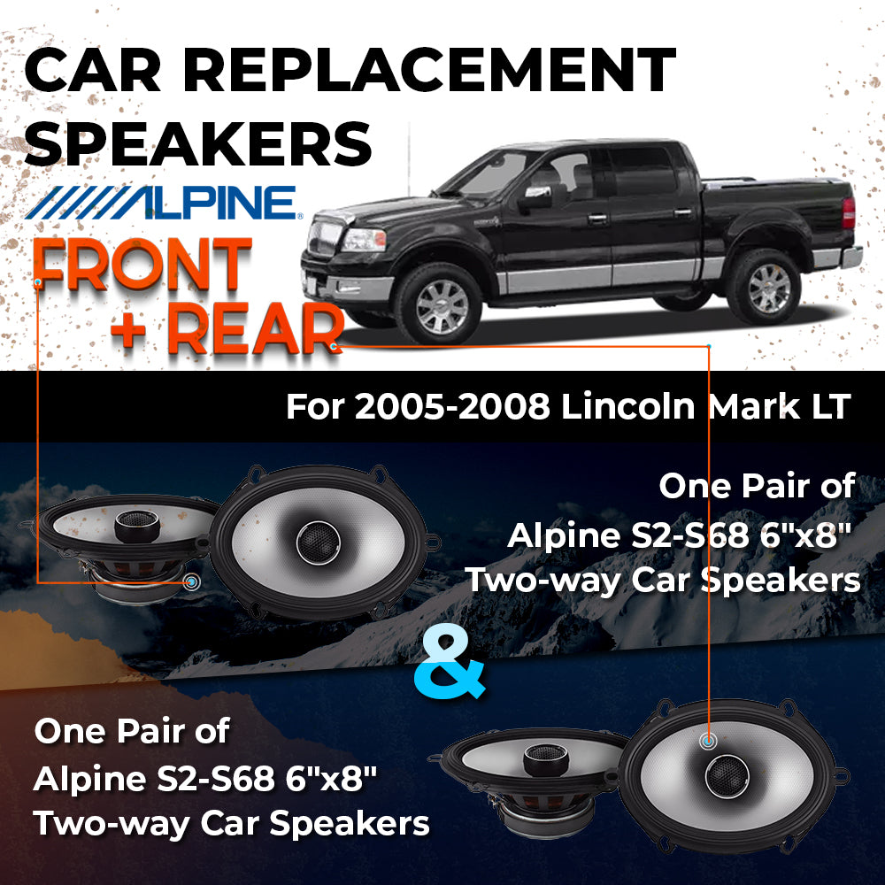 Car Speaker Replacement fits 2005-2008 for Lincoln Mark LT