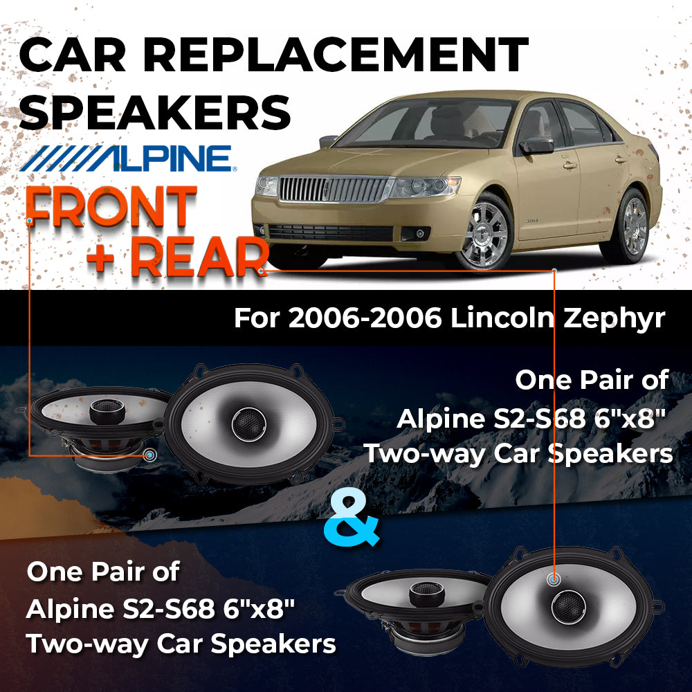 Car Speaker Replacement fits 2006 for Lincoln Zephyr