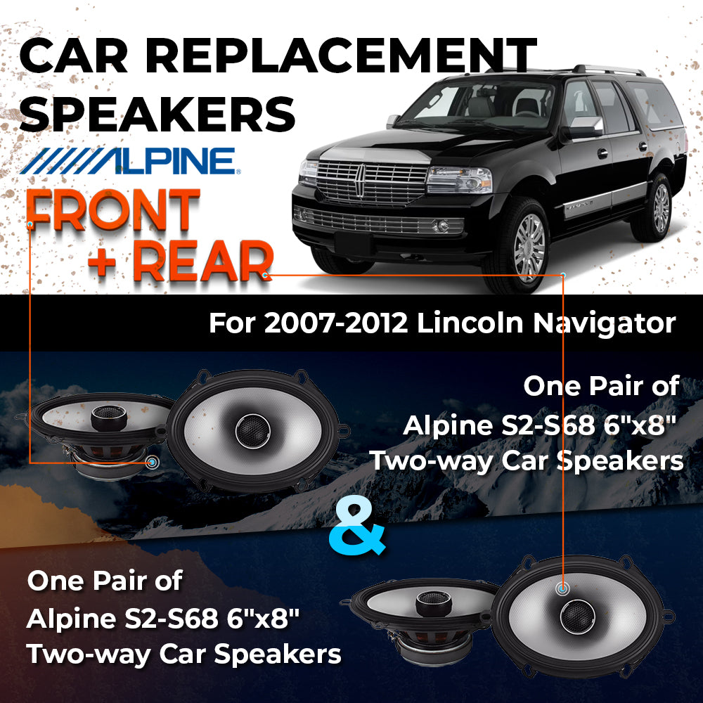 Car Speaker Replacement fits 2007-2012 for Lincoln Navigator