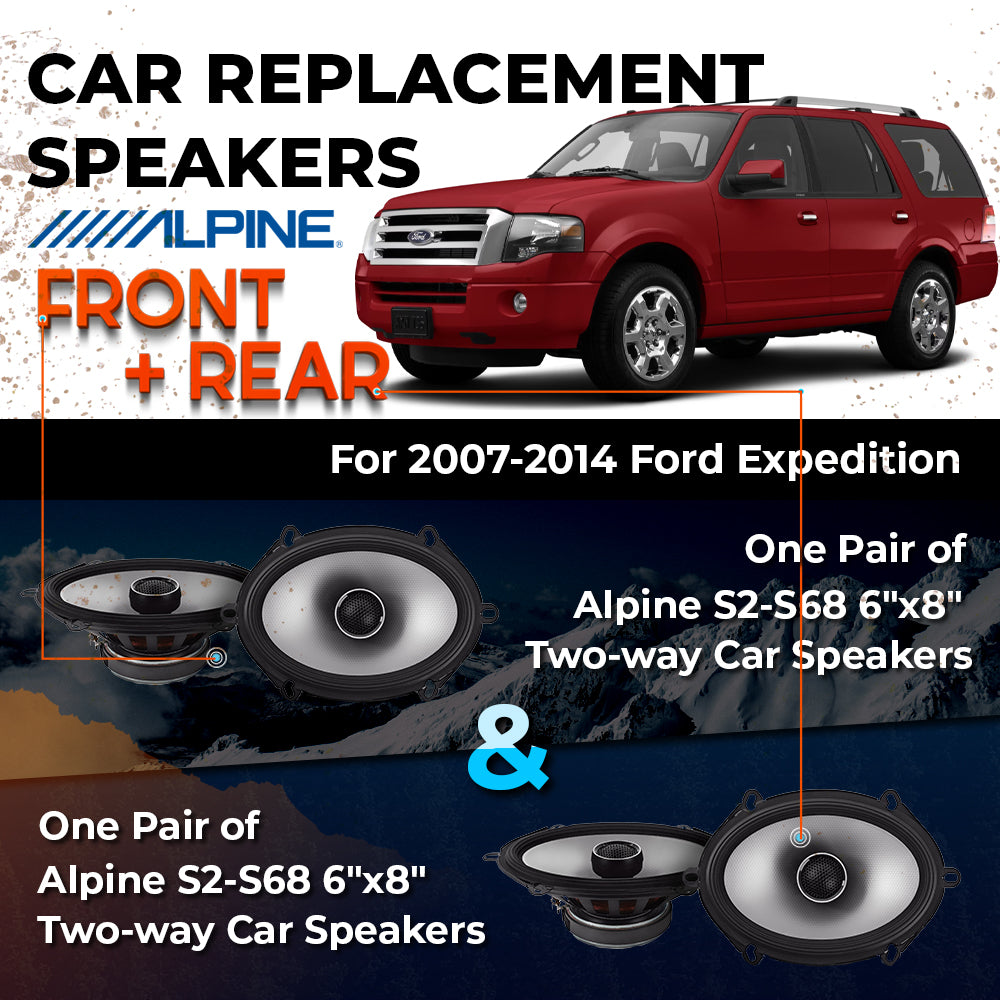 Car Speaker Replacement fits 2007-2014 for Ford Expedition