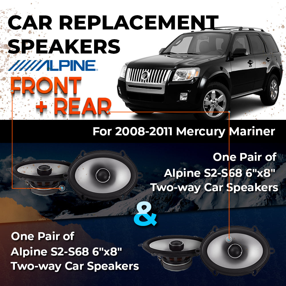Car Speaker Replacement fits 2008-2011 for Mercury Mariner