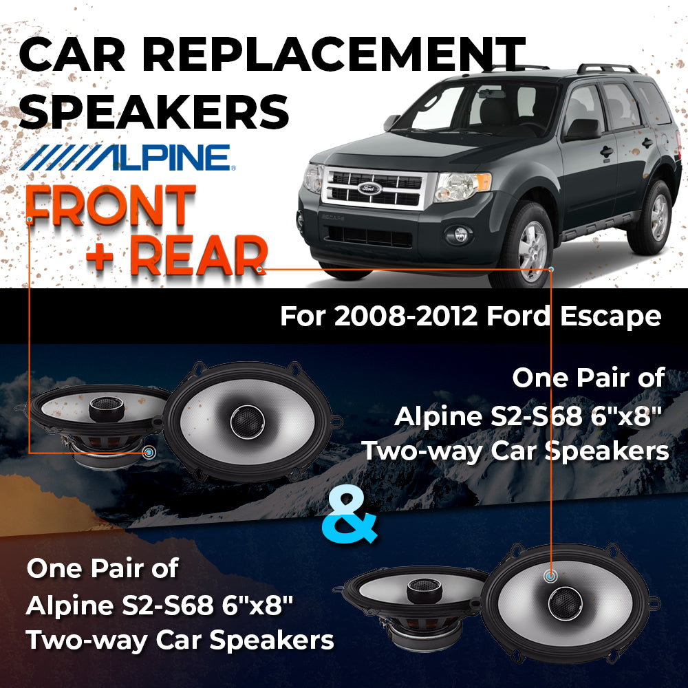 Car Speaker Replacement fits 2008-2012 for Ford Escape