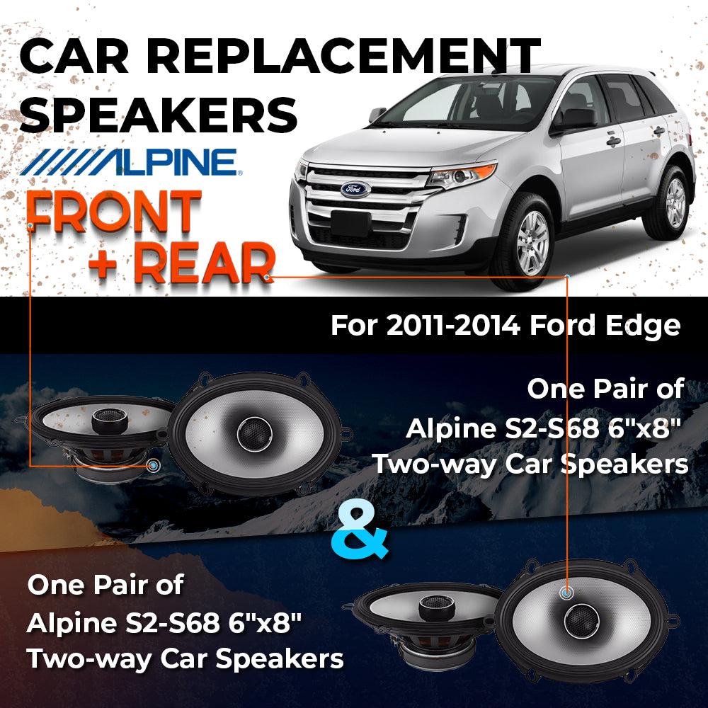 Car Speaker Replacement fits 2011-2014 for Ford Edge