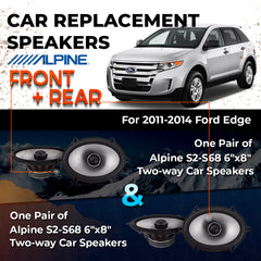 Car Speaker Replacement fits 2011-2014 for Ford Edge