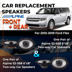 Car Speaker Replacement fits 2013-2019 for Ford Flex