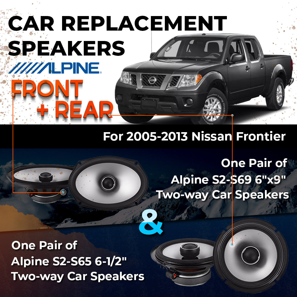 Car Speaker Replacement fits 2005-2013 for Nissan Frontier