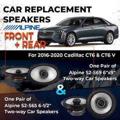 Car Speaker Replacement fits 2016-2020 for Cadillac CT6, CT6-V