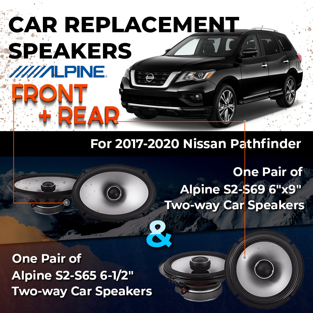 Car Speaker Replacement fits 2017-2020 for Nissan Pathfinder