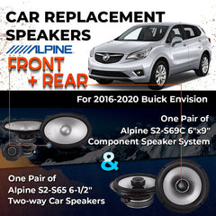 Car Speaker Replacement fits 2016-2020 for Buick Envision