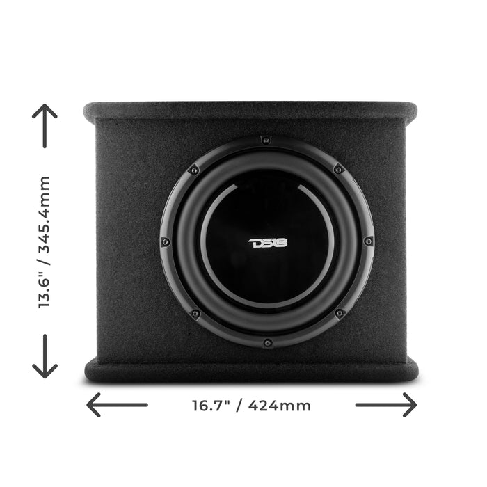 DS18 SB10A 10" Loaded Amplified Shallow Subwoofer Enclosure 350 Watts Rms