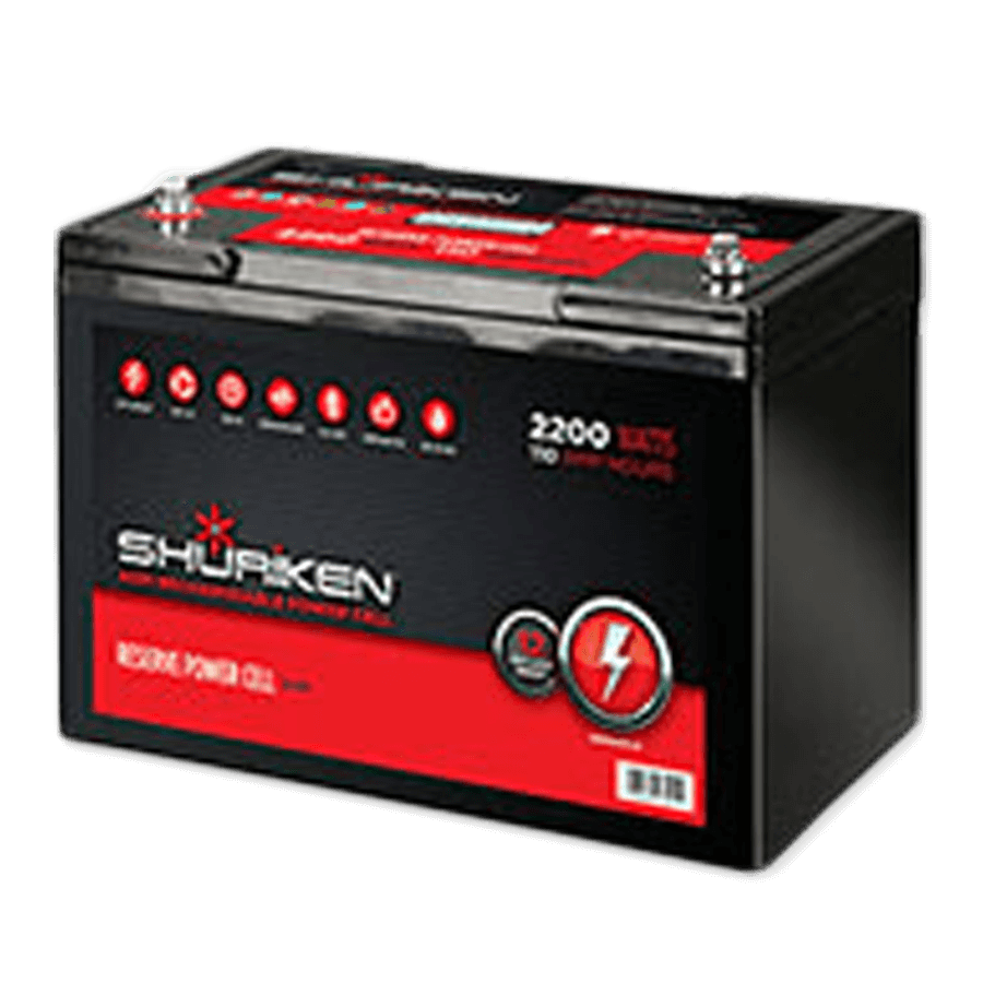 Shuriken SK-BT110 2200W 110AMP Hours Large Size AGM 12V Battery