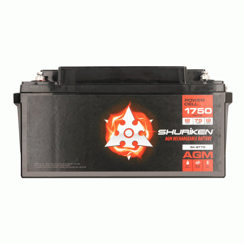 Shuriken SK-BT75 1750W 75AMP Hours Large Size AGM 12V Battery