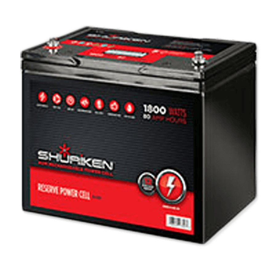 Shuriken SK-BT80 1800W 80AMP Hours Large Size AGM 12V Battery