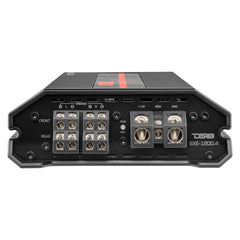 DS18 SXE-1200.4/BK Class A/B 4-Channel Full-Range Car Amplifier 60 x 4 RMS @4 OHM 1200 Watts