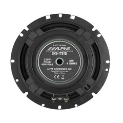 Alpine SXE-1751S SXE Series 280W Peak (45W RMS) 6.5"  2-Way Component Speaker