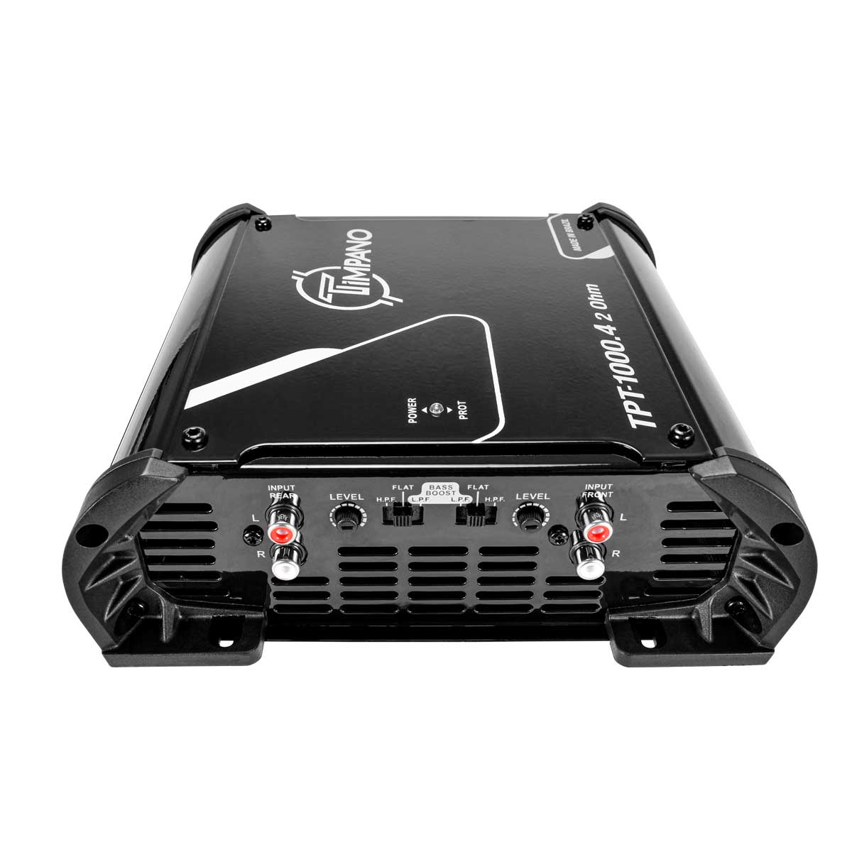 Timpano Audio TPT-1000.4 2 Ohm Compact 4 Channel Car Audio Amplifier  4x 260 Watts at 2 Ohm  High Power Stereo 12 volts Fullrange Class D Amp Bridgeable