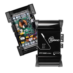 Timpano Audio TPT-1500 4 Ohm 1500 Watts Car Audio Amplifier Fullrange  1 Channel Compact 12 volts Monoblock Fullrange Class D Car Amp