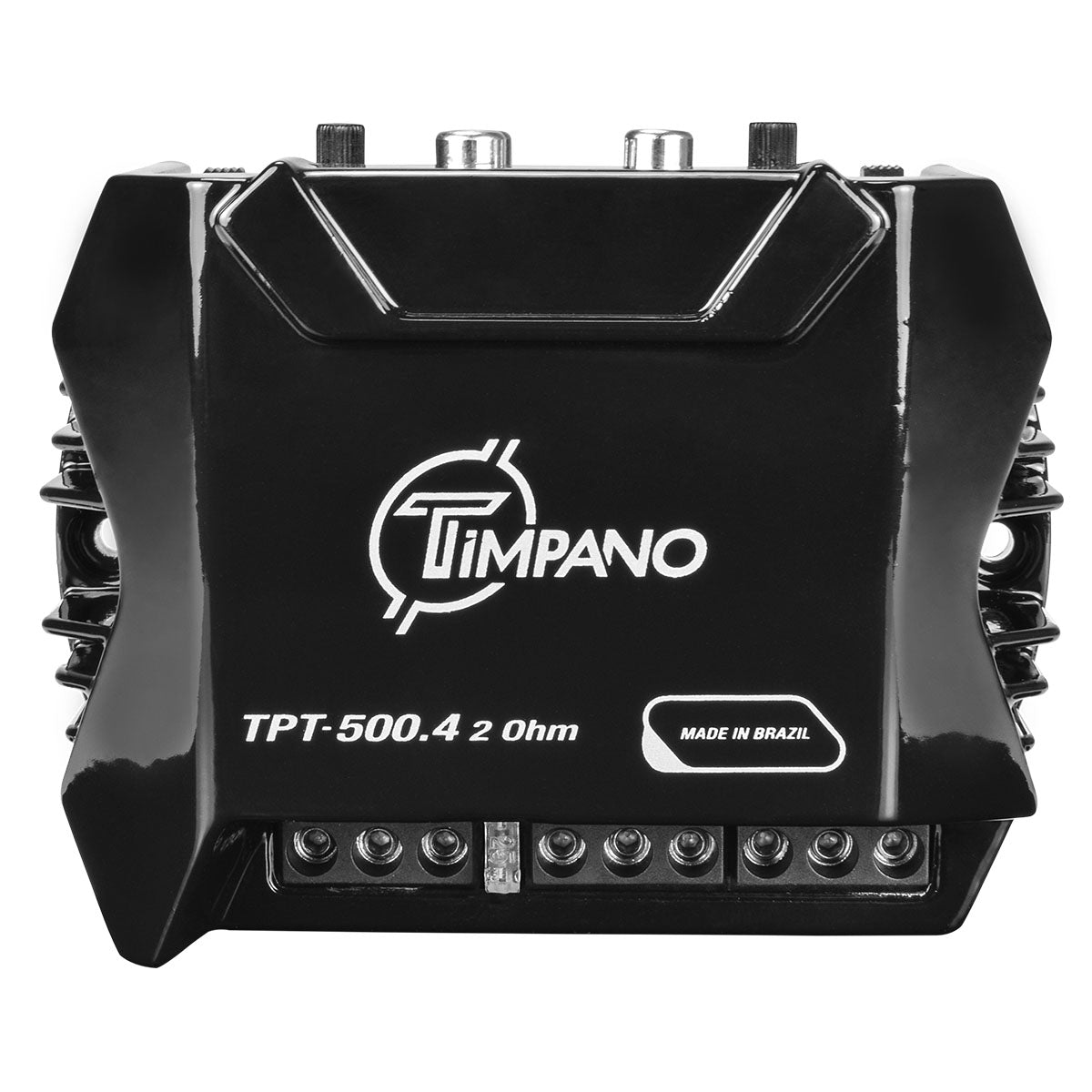 Timpano Audio TPT-500.4 2 Ohm Compact 4 Channel Car Audio Amplifier  4x 125 Watts at 2 Ohm  Mini Stereo 12 volts Fullrange Class D Amp Bridgeable