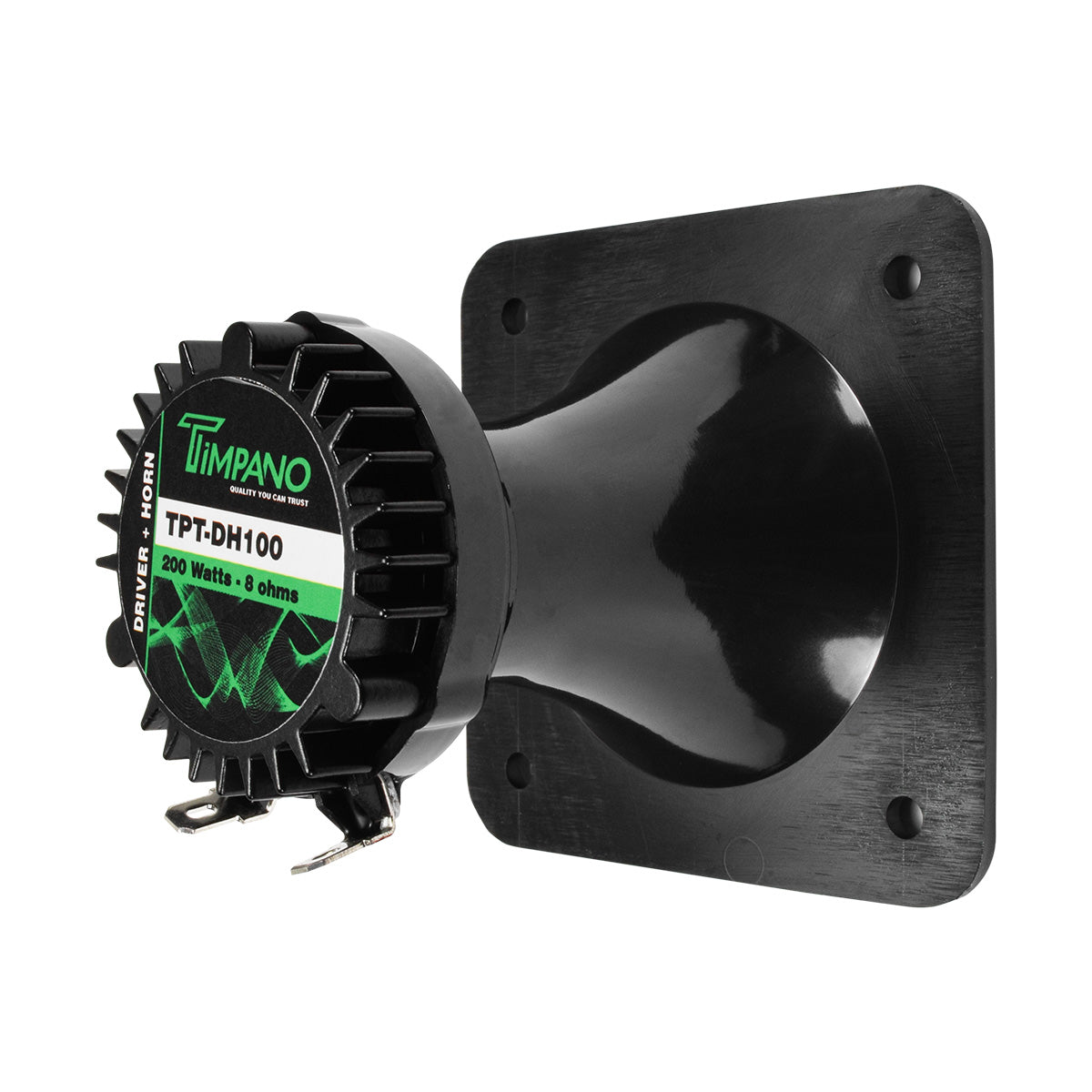 Timpano Audio TPT-DH100 1" Exit Neodymium Driver + Plastic Horn Car Audio | Pro Audio
