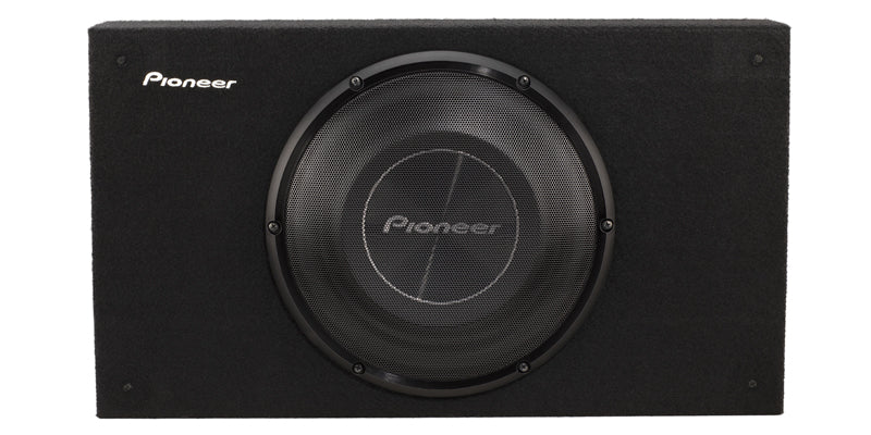 Pioneer TS-A2500LB 10"  1200 W Max Power/ 300 W RMS, Single 2 Ohms Voice Coil, Rubber Surround - Shallow-mount Pre-loaded Enclosure Subwoofer