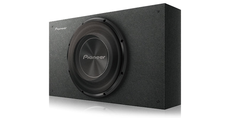 Pioneer TS-A3000LB 12"  1500 W Max Power/ 400 W RMS, Single 2 Ohms Voice Coil, Rubber Surround - Shallow-Mount Pre-Loaded Enclosure Subwoofer