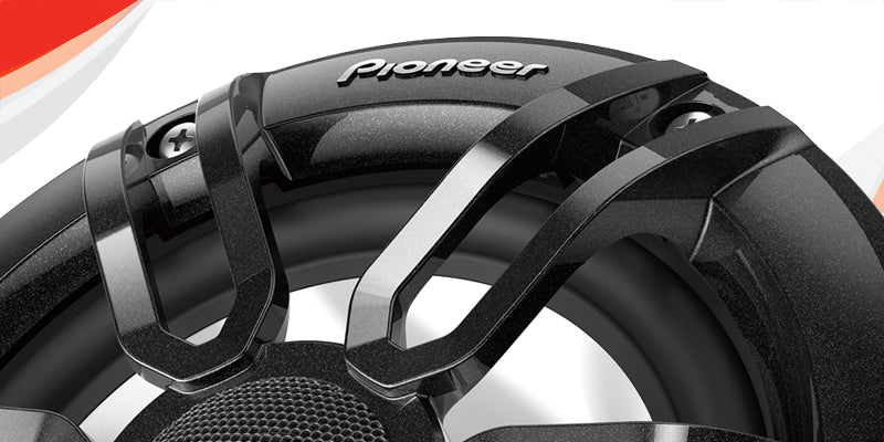 Pioneer TS-ME650FS 6-1/2"  -  2-way, 200w Max Power, IPX7 Rated, Sports Grille Design - Marine Speakers (pair)